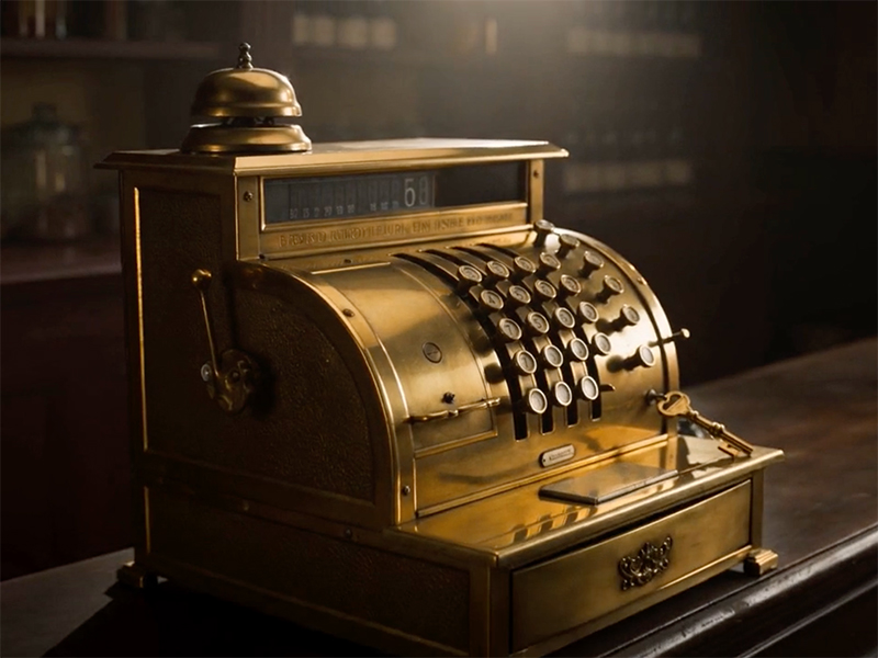 Old cash register